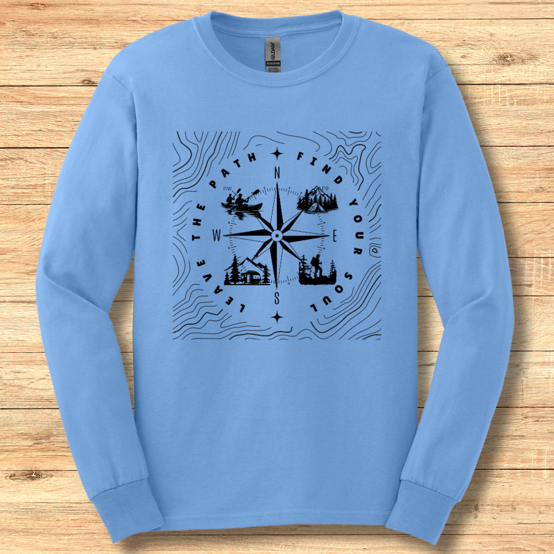 Leave The Path Find Your Soul Long Sleeve Tee | Camping Gift Ideas