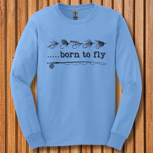 Born to Fly Long Sleeve Tee | Fly Fishing Gifts