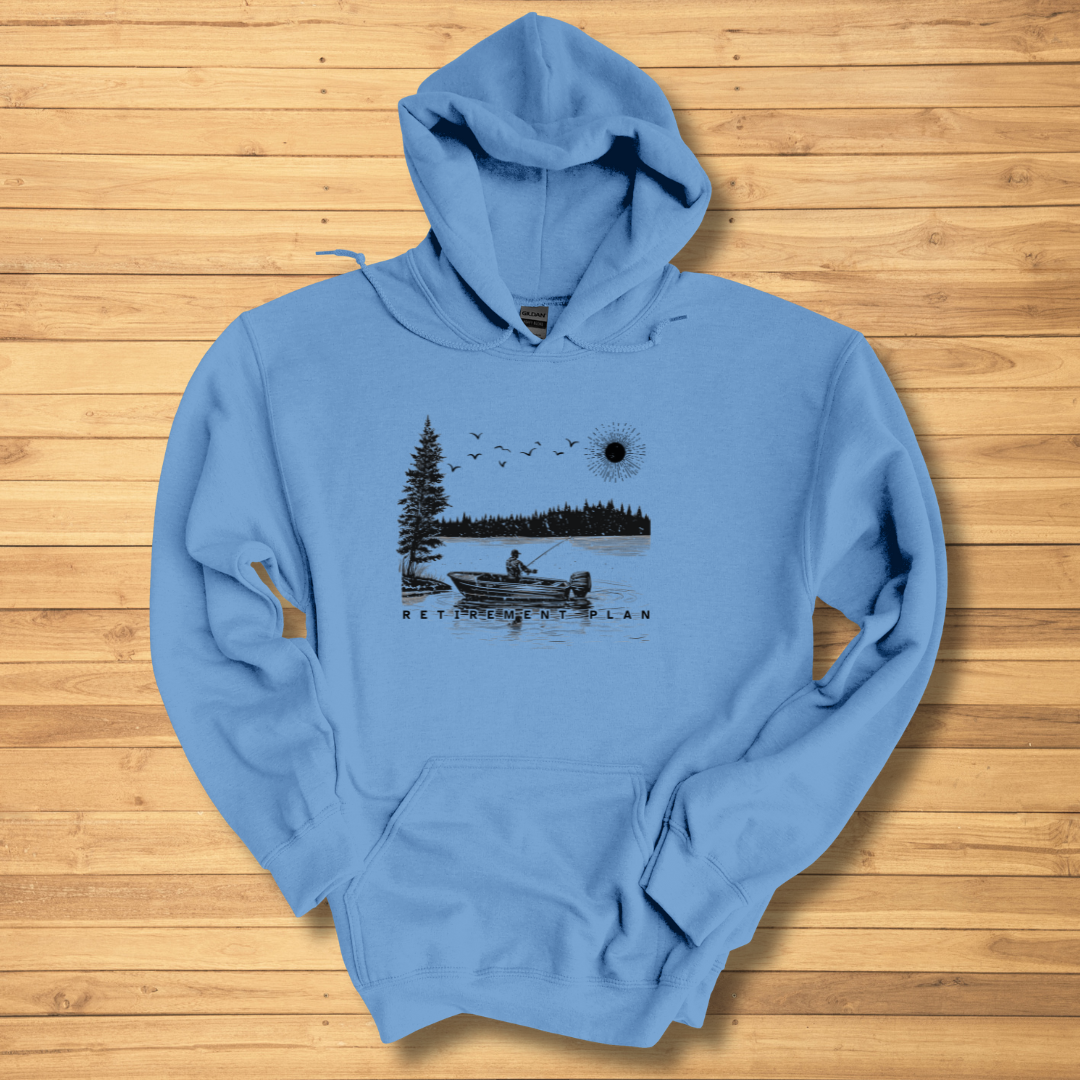 Fishing Retirement Plan Long-Sleeve Hoodie