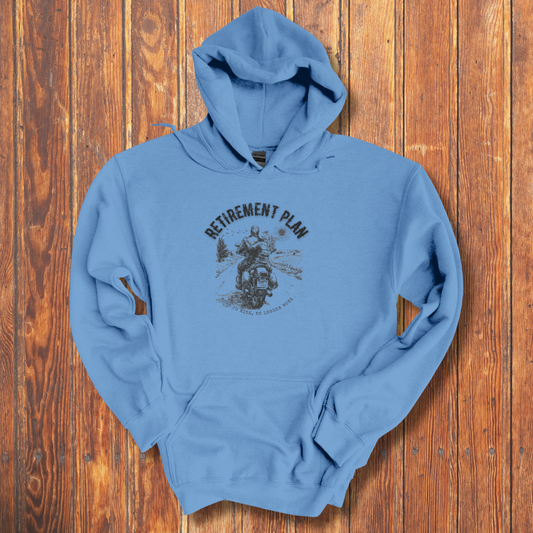 Biker Retirement Plan Long-Sleeve Hoodie | Retirement Gift