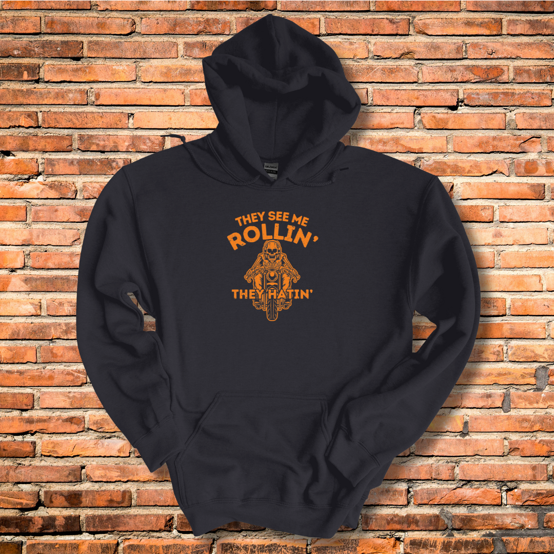 They See Me Rollin They Hatin Motorcycle Hoodie | Biker Gift