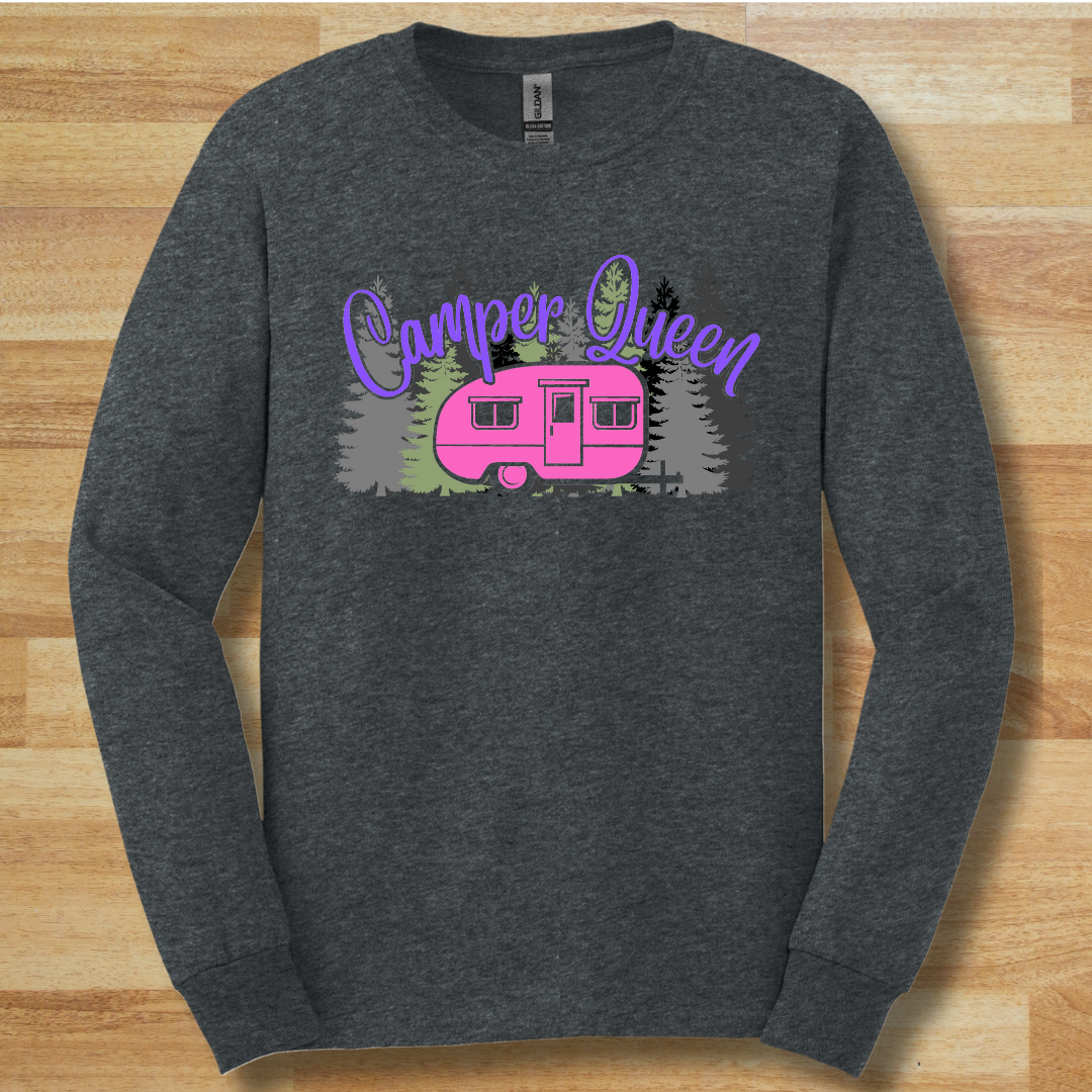 Camper Queen Long Sleeve Tee