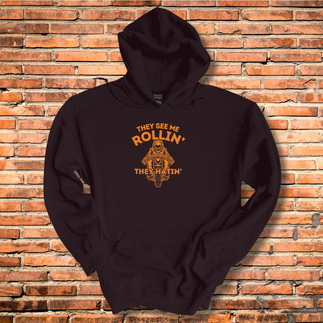 They See Me Rollin They Hatin Motorcycle Hoodie | Biker Gift