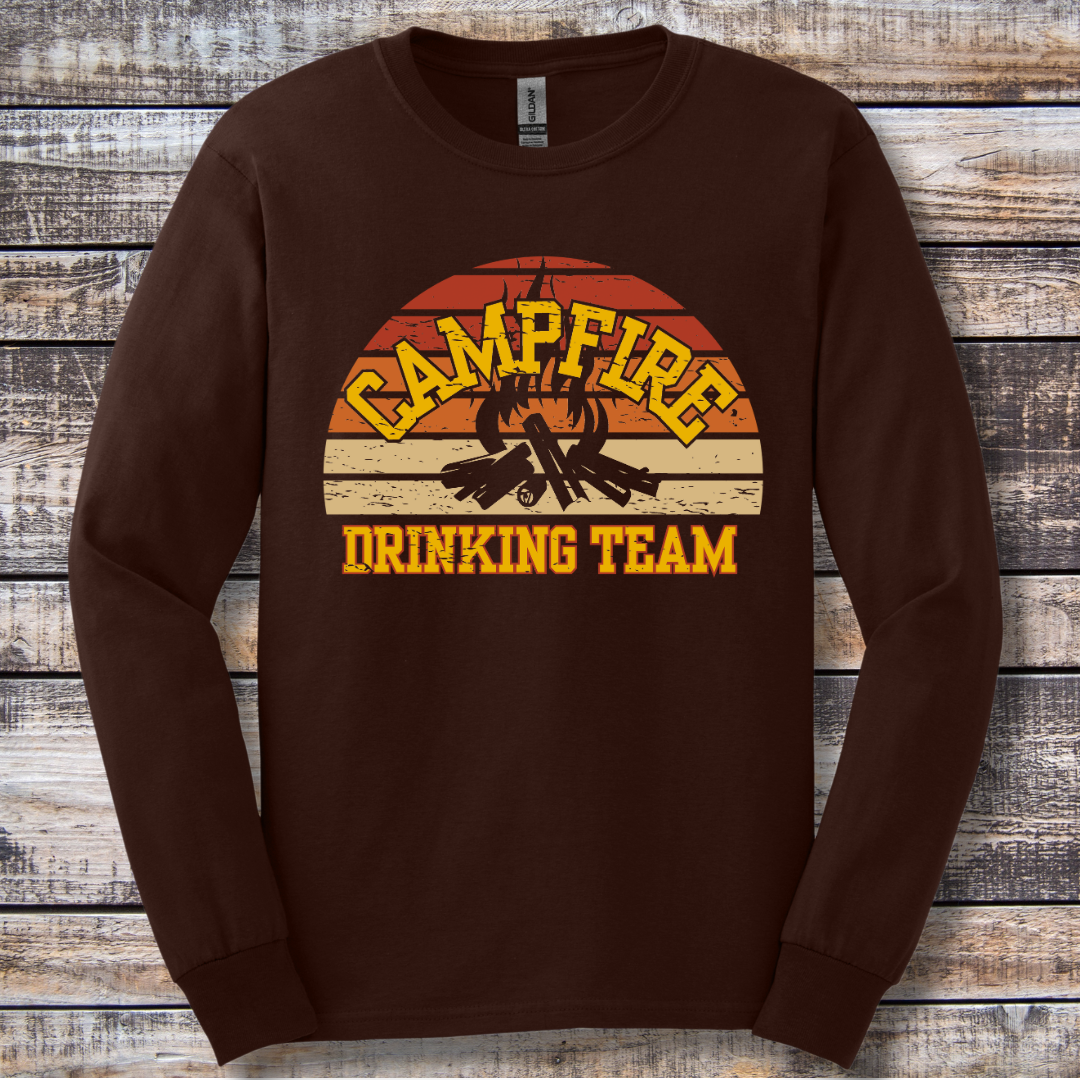 Campfire Drinking Team Long Sleeve Tee | Campfire Beers