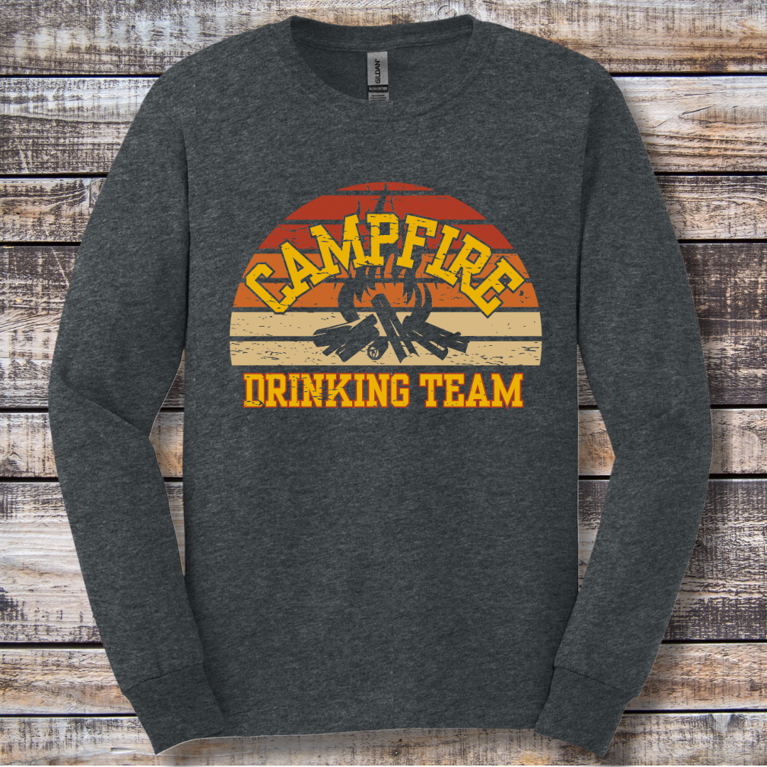 Campfire Drinking Team Long Sleeve Tee | Campfire Beers