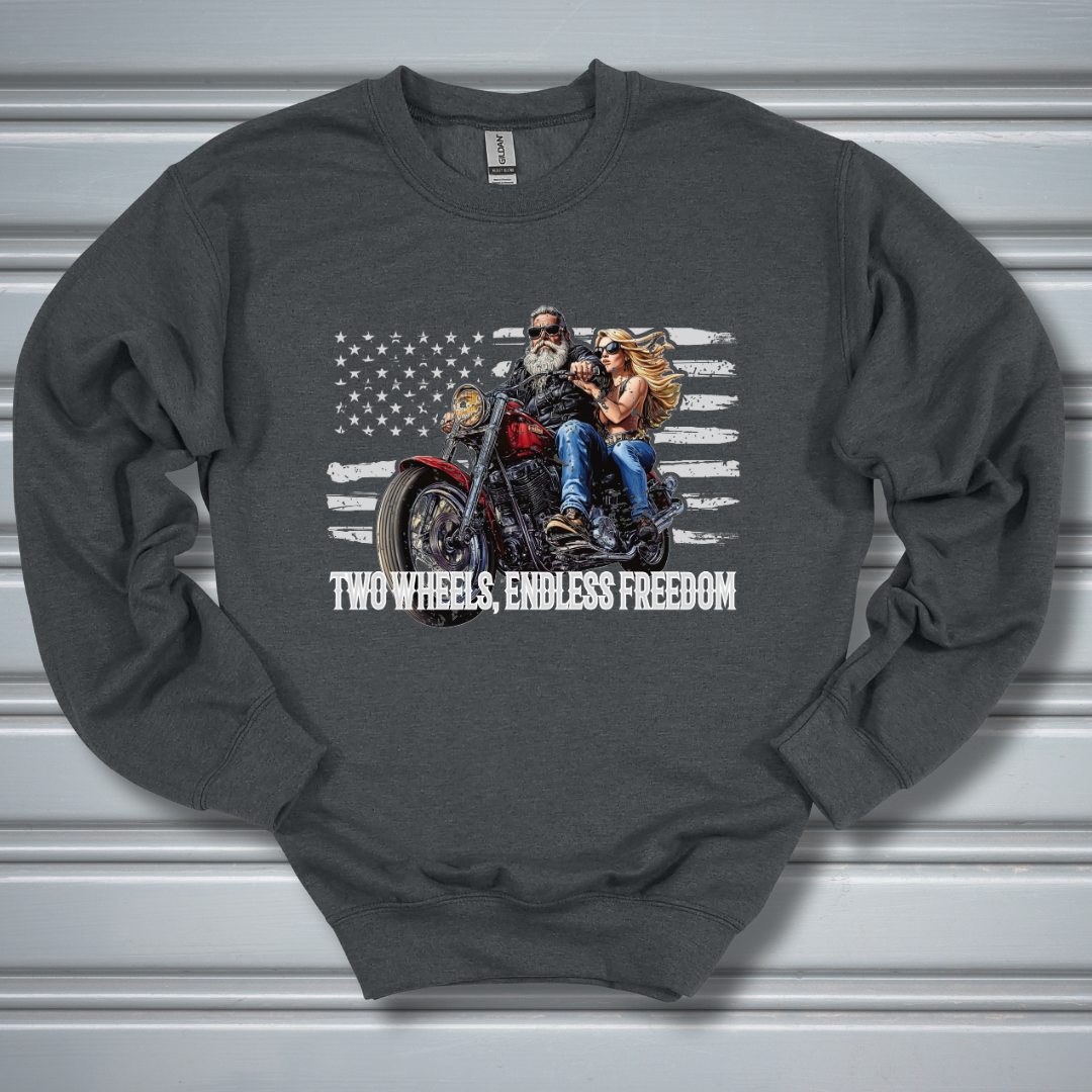 Two Wheels, Endless Freedom Sweatshirt