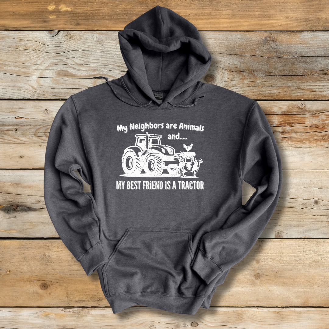 My Neighbors Are Animals Long-Sleeve Hoodie | Gift Ideas for Farmers