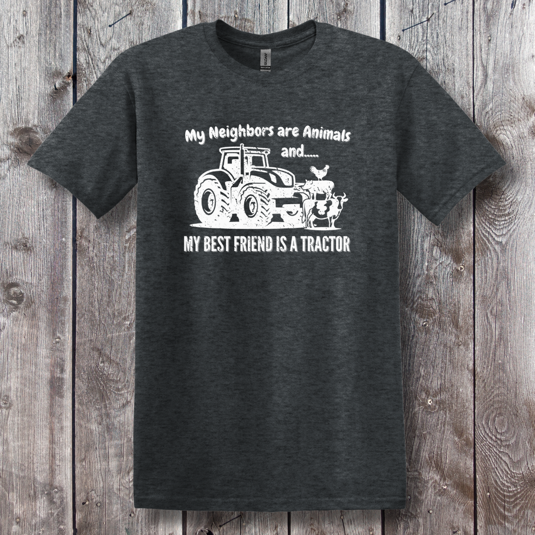 My Neighbors Are Animals T-Shirt | Farmer T-Shirts Funny