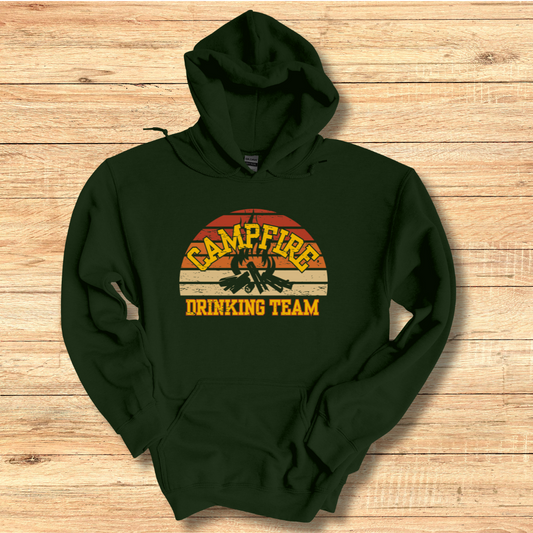 Campfire Drinking Team Long-Sleeve Hoodie | Campfire Beers