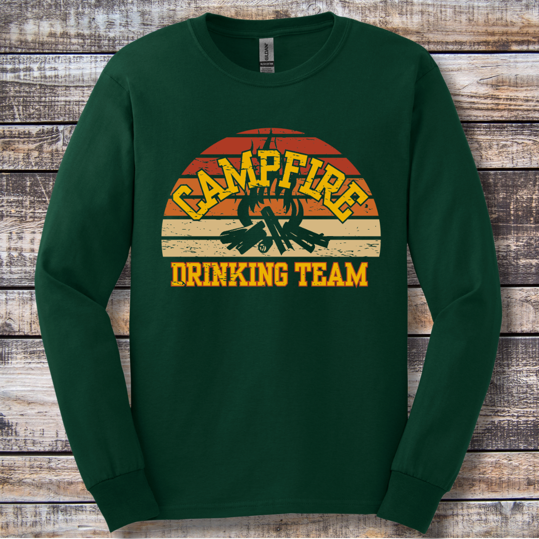 Campfire Drinking Team Long Sleeve Tee | Campfire Beers