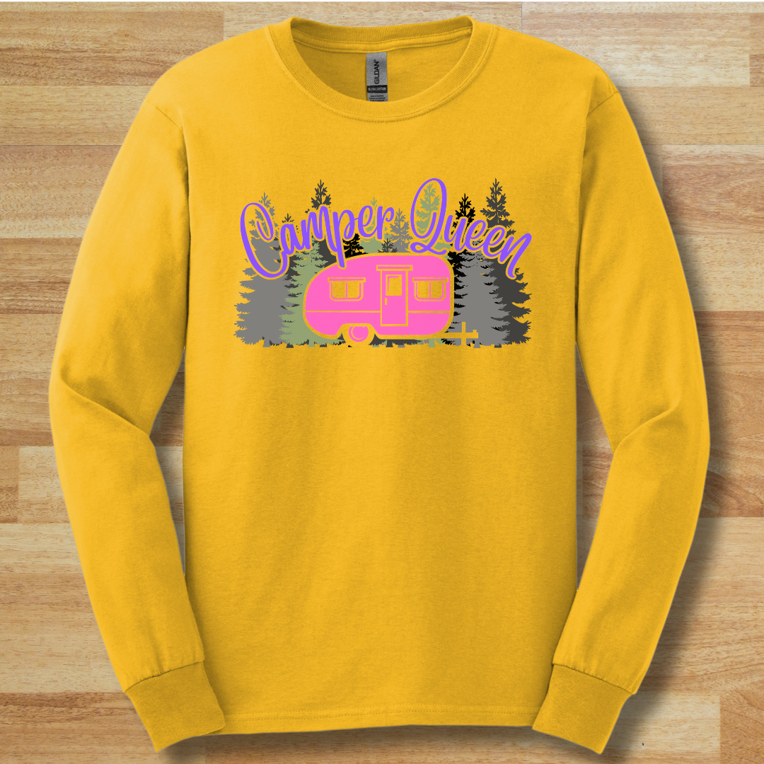 Camper Queen Long Sleeve Tee