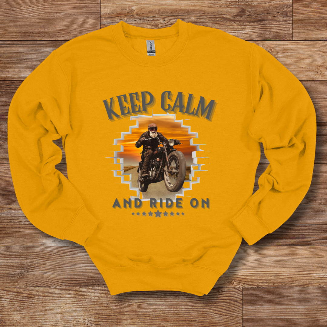 Keep Calm and Ride On Sweatshirt