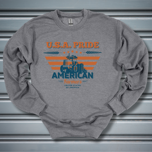 USA Pride American Farmers Sweatshirt | Gift Ideas for Farmers