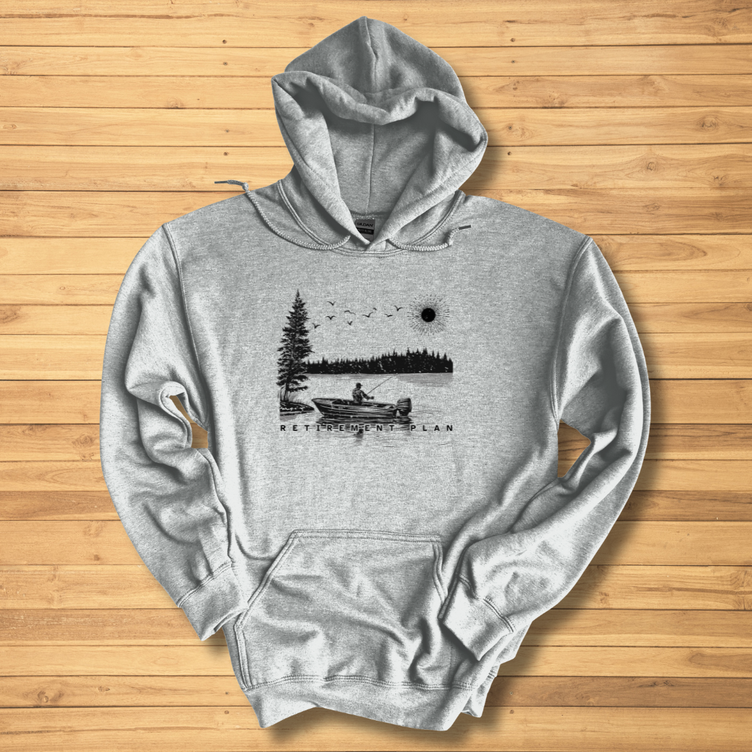 Fishing Retirement Plan Long-Sleeve Hoodie