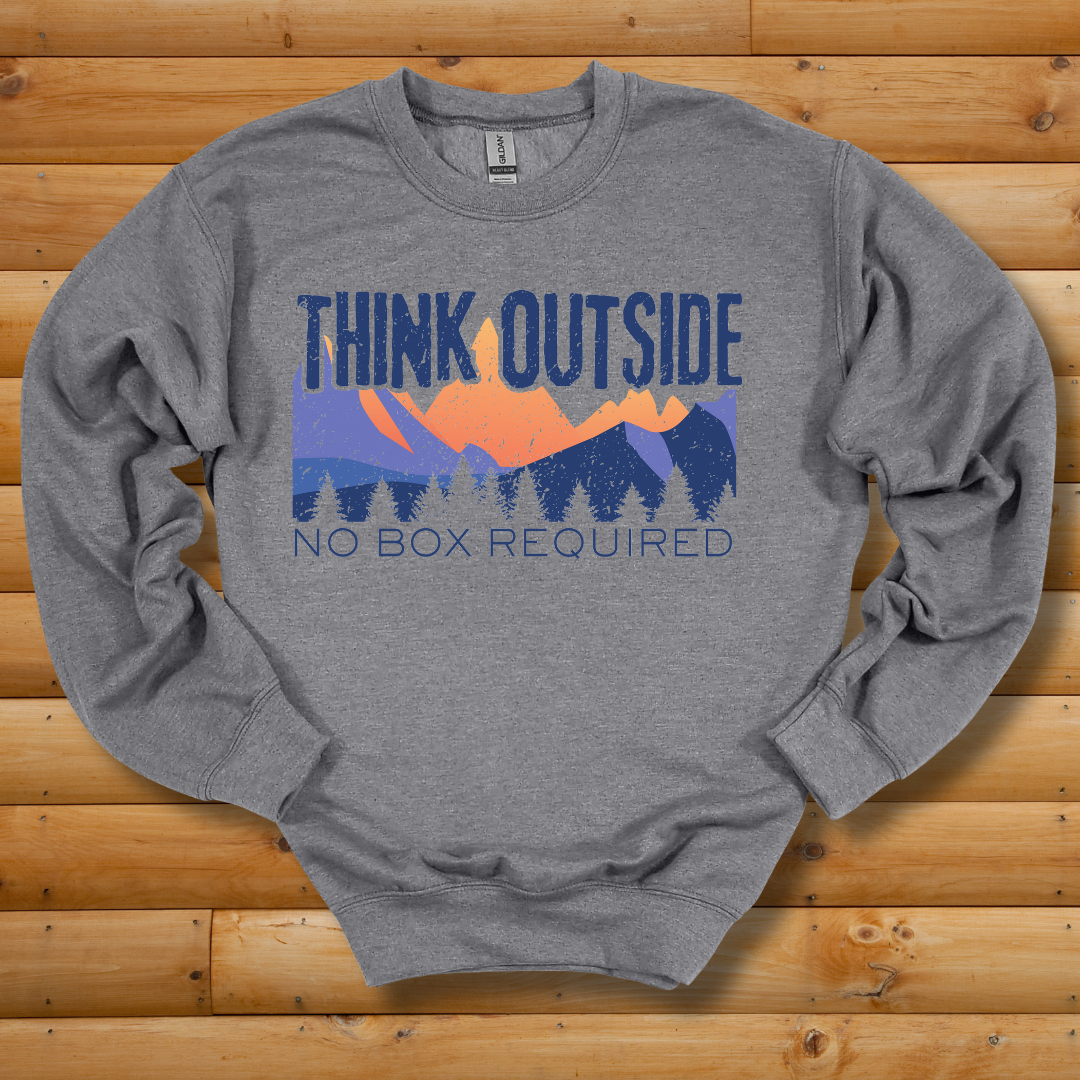 Think Outside Sweatshirt | Camping Gift Ideas