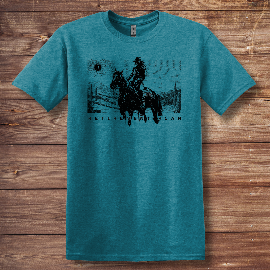 Horseback Retirement Plan Female T-Shirt | Retirement Gift