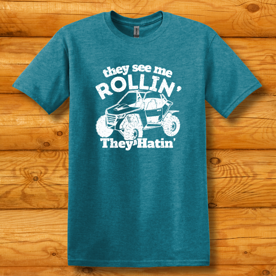 They See Me Rollin They Hatin Side-By-Side T-Shirt | UTV Shirt