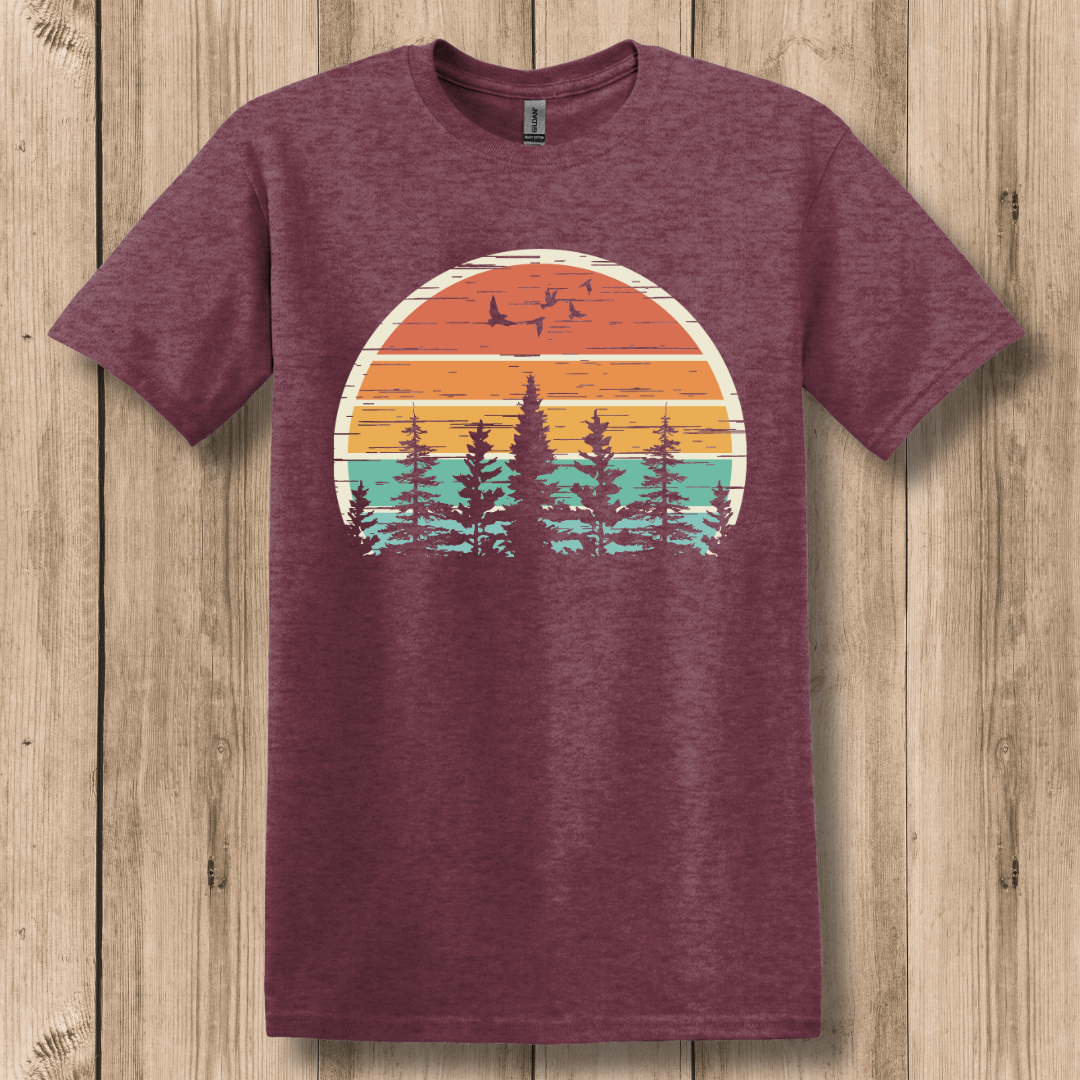 Nature Retro Vibe T-Shirt | Camping Gift Ideas