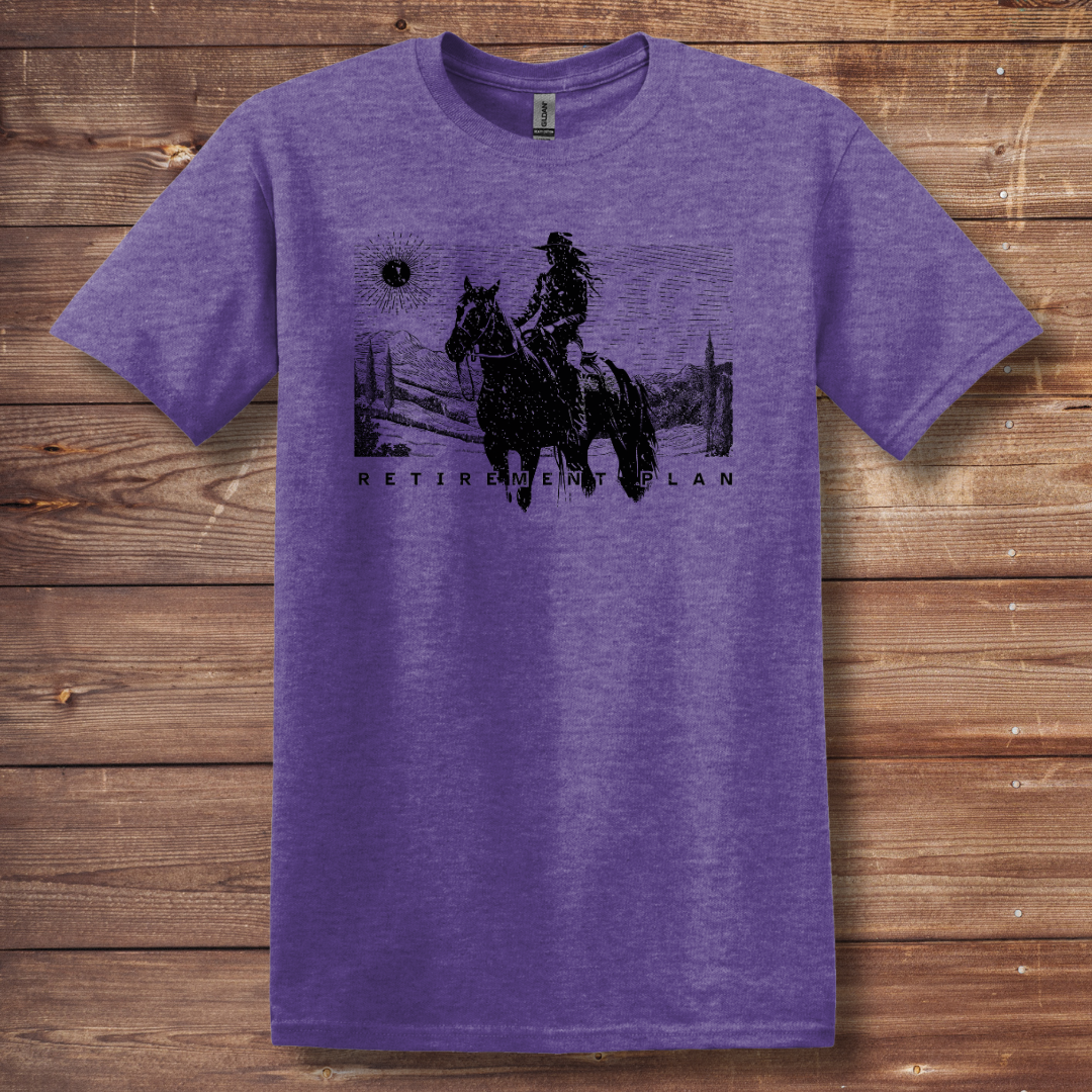 Horseback Retirement Plan Female T-Shirt | Retirement Gift
