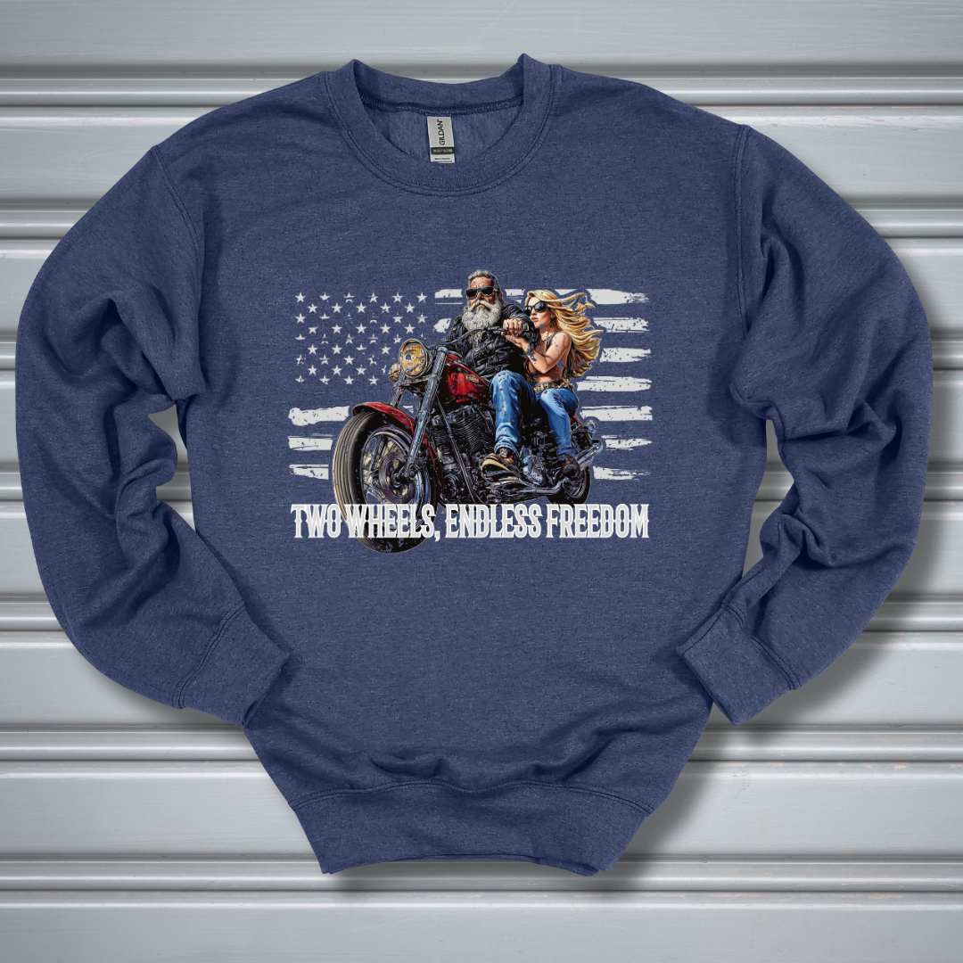Two Wheels, Endless Freedom Sweatshirt