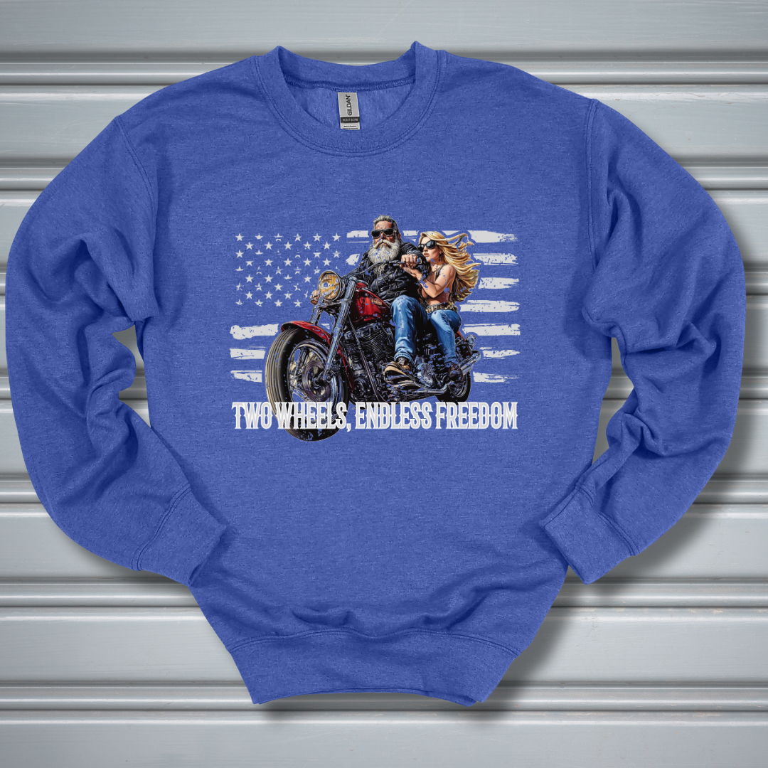 Two Wheels, Endless Freedom Sweatshirt