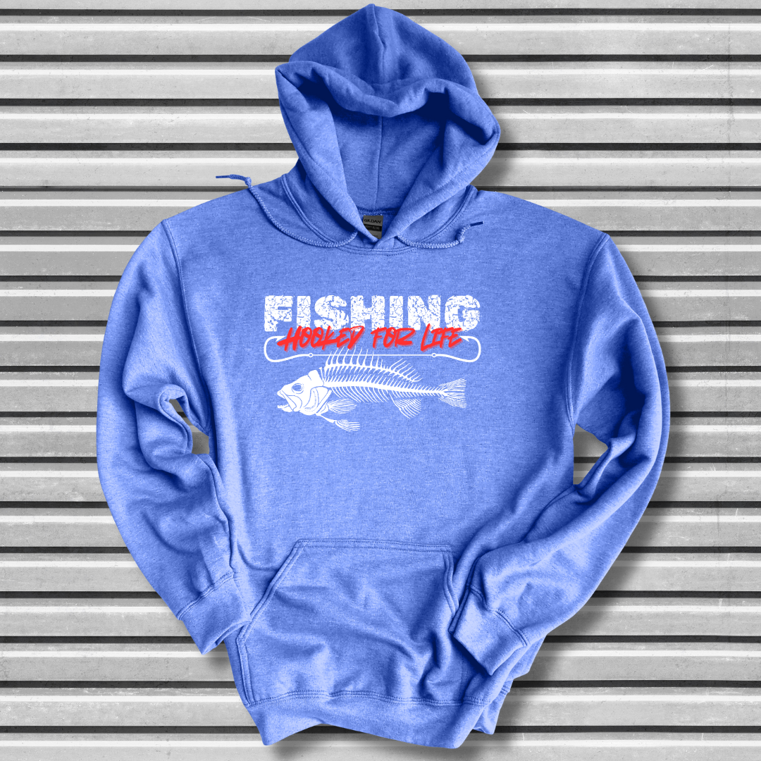 Fishing Hooked For Life Long-Sleeve Hoodie | Best Fishing Gifts