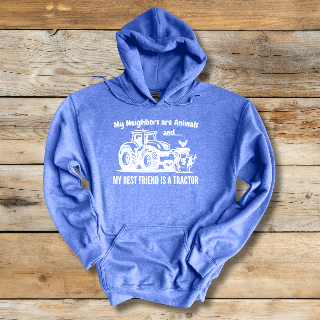My Neighbors Are Animals Long-Sleeve Hoodie | Gift Ideas for Farmers
