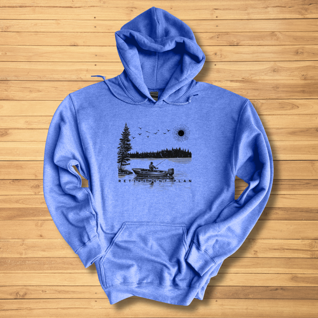 Fishing Retirement Plan Long-Sleeve Hoodie