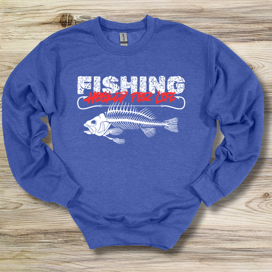 Fishing Hooked For Life Sweatshirt | Best Fishing Gifts