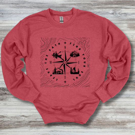 Leave The Path Find Your Soul Sweatshirt | Camping Gift Ideas