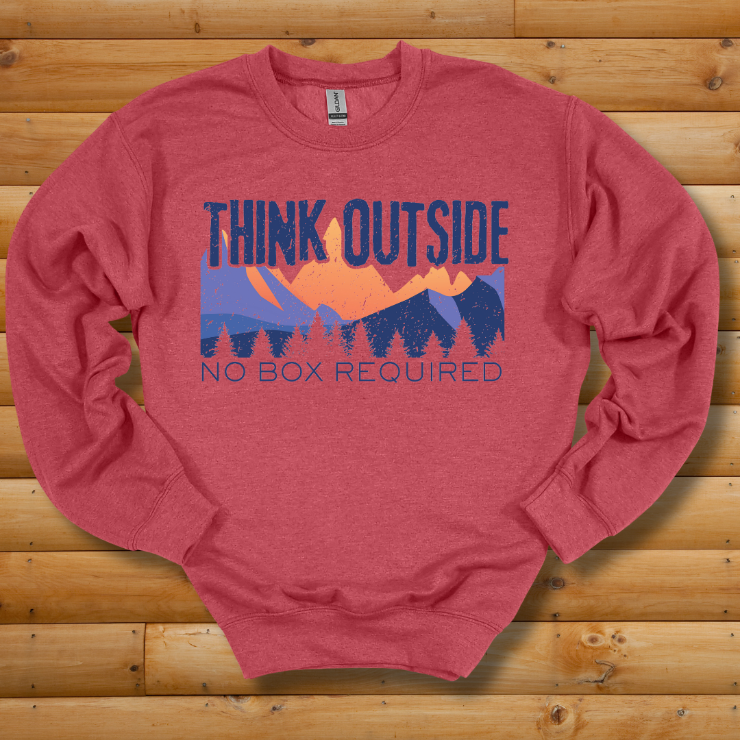 Think Outside Sweatshirt | Camping Gift Ideas