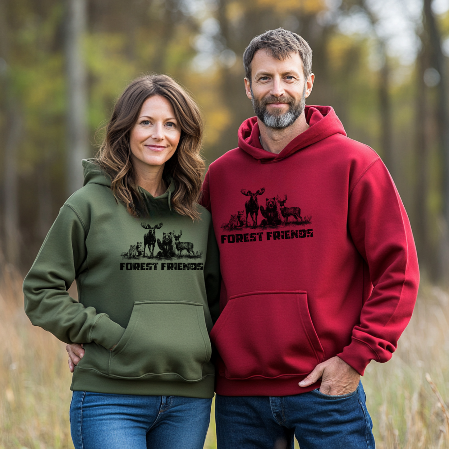 Forest Friends Hoodie | Camping Gift