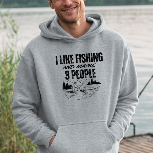 I Like Fishing Long-Sleeve Hoodie | Fishing Hoodie