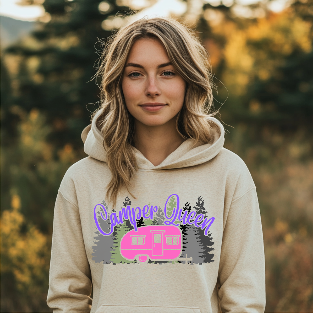 Camper Queen Long-Sleeve Hoodie