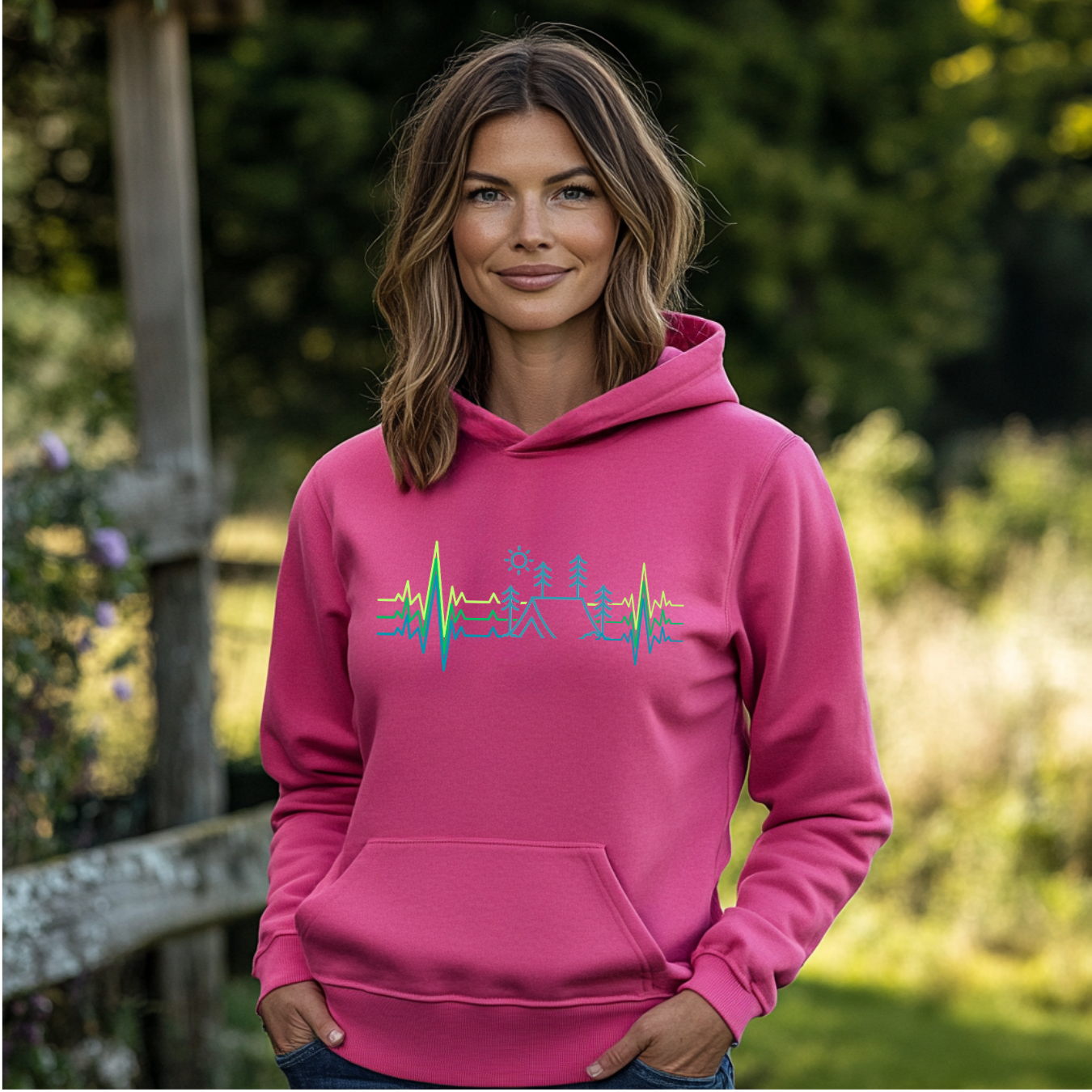 Camping Heartbeat Hoodie | Camping Gift Ideas