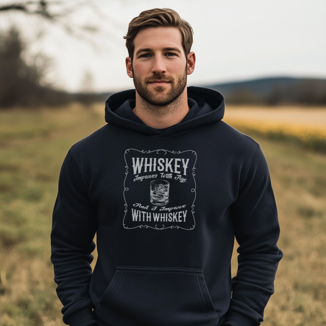 Whiskey Improves with Age Long-Sleeve Hoodie