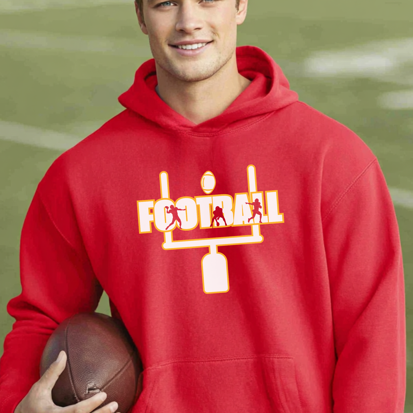 Football Long-Sleeve Hoodie | Football Hoodie