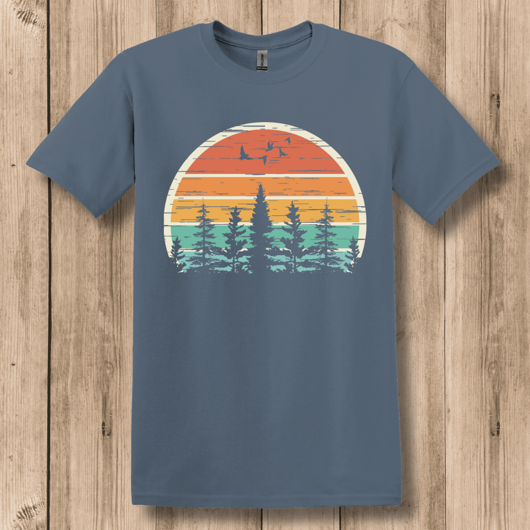 Nature Retro Vibe T-Shirt | Camping Gift Ideas