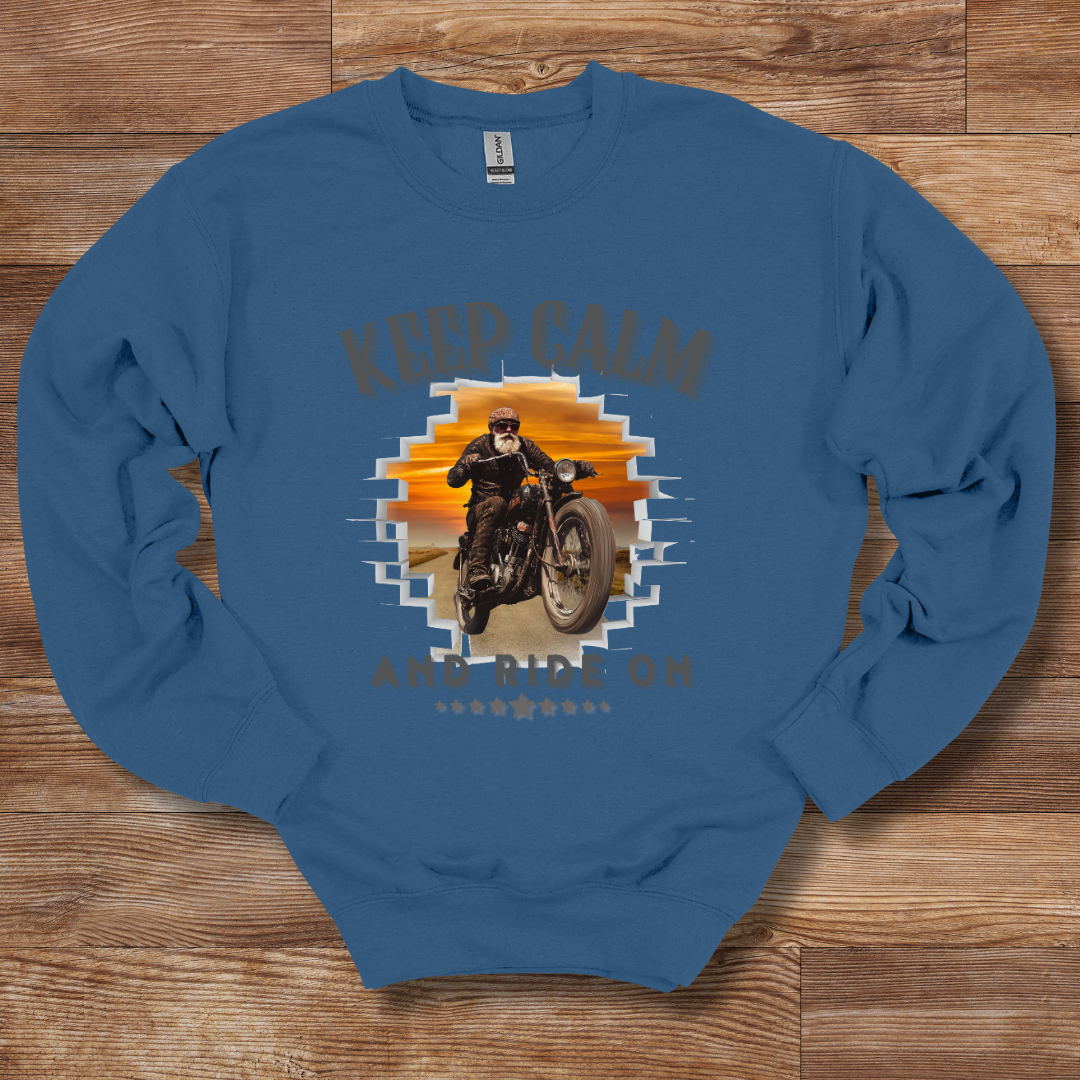 Keep Calm and Ride On Sweatshirt