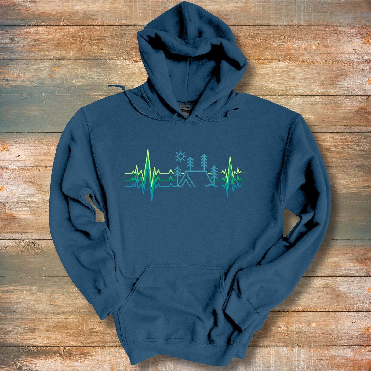Camping Heartbeat Hoodie | Camping Gift Ideas