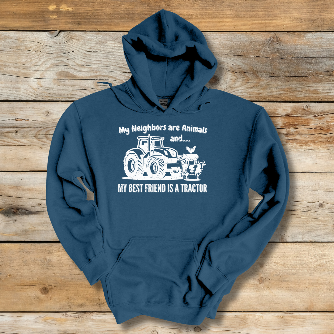 My Neighbors Are Animals Long-Sleeve Hoodie | Gift Ideas for Farmers