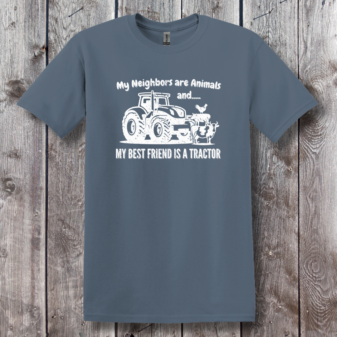 My Neighbors Are Animals T-Shirt | Farmer T-Shirts Funny