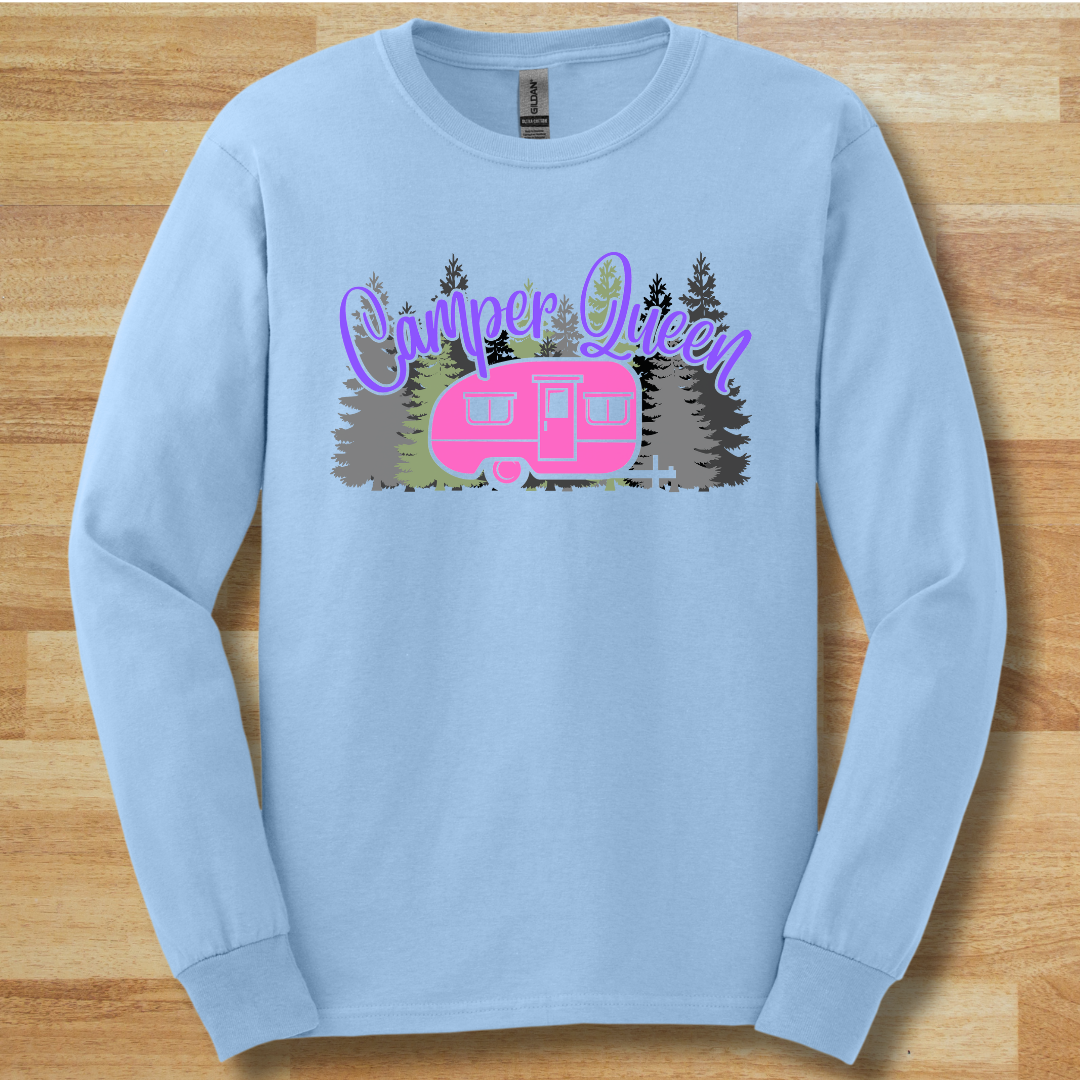 Camper Queen Long Sleeve Tee
