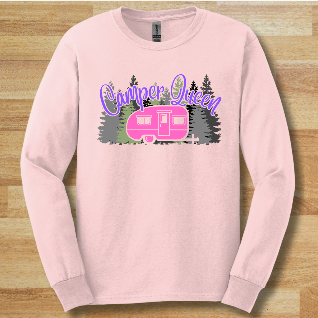 Camper Queen Long Sleeve Tee