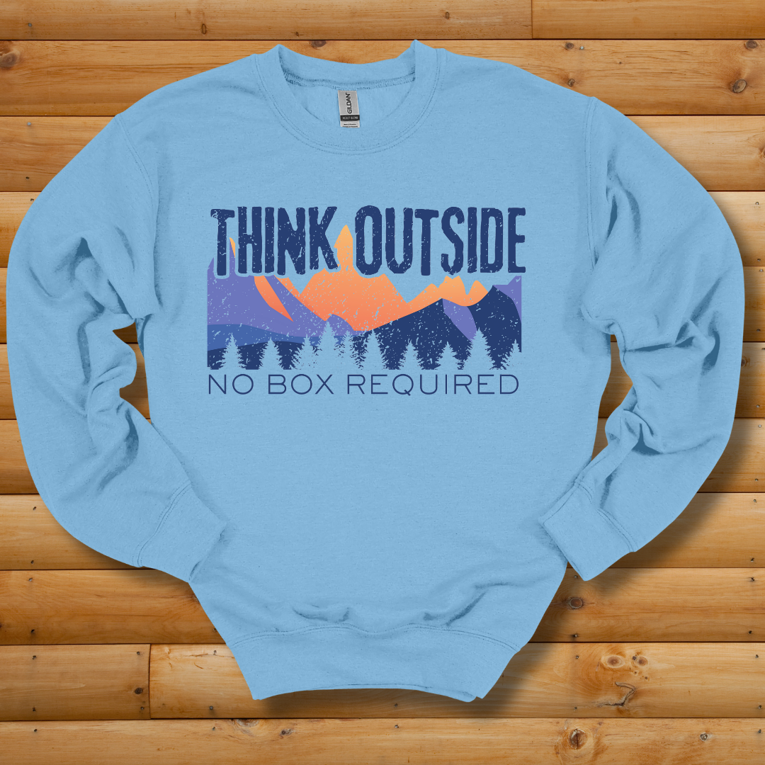 Think Outside Sweatshirt | Camping Gift Ideas