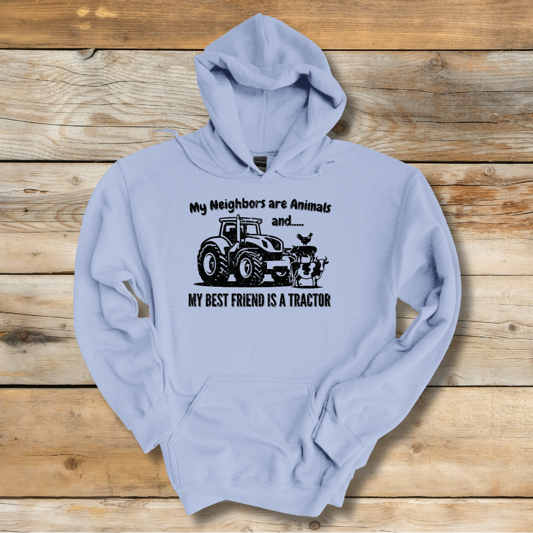 My Neighbors Are Animals Long-Sleeve Hoodie | Gift Ideas for Farmers