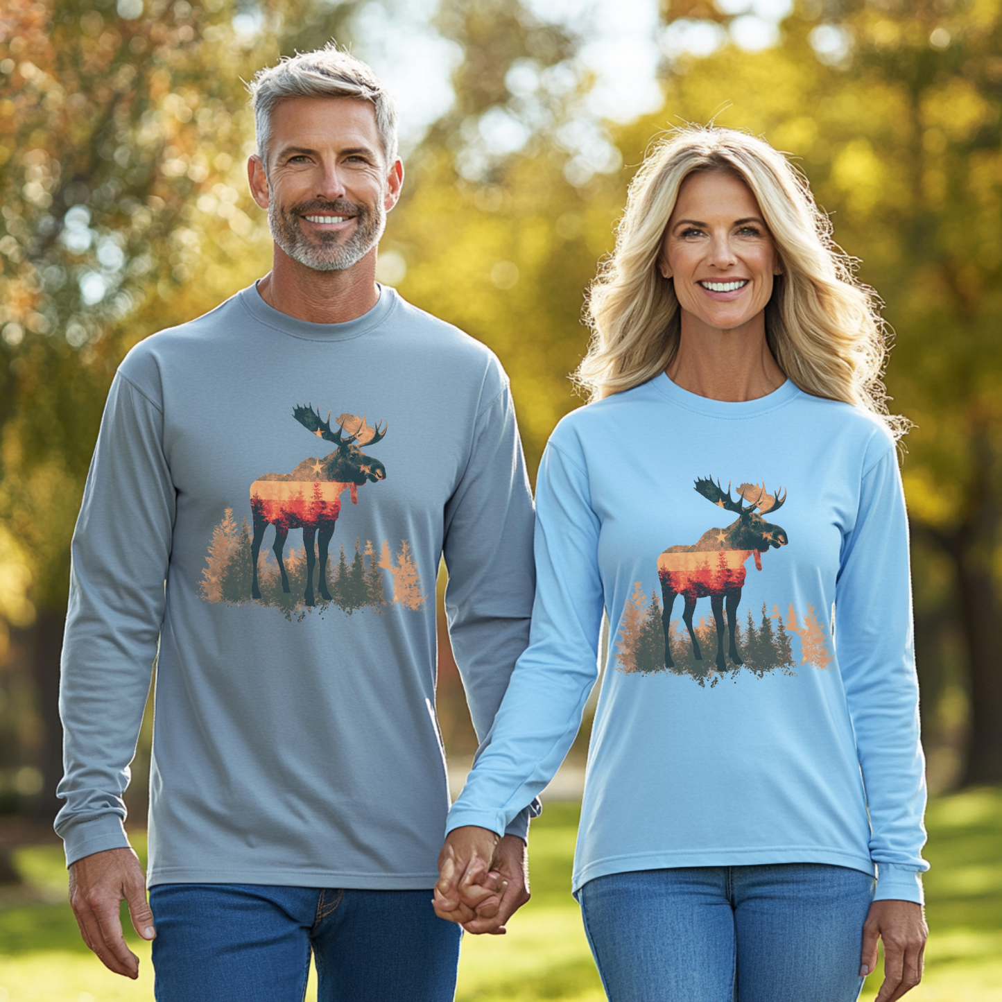 USA Moose Long Sleeve Tee | Moose Hunter Shirt