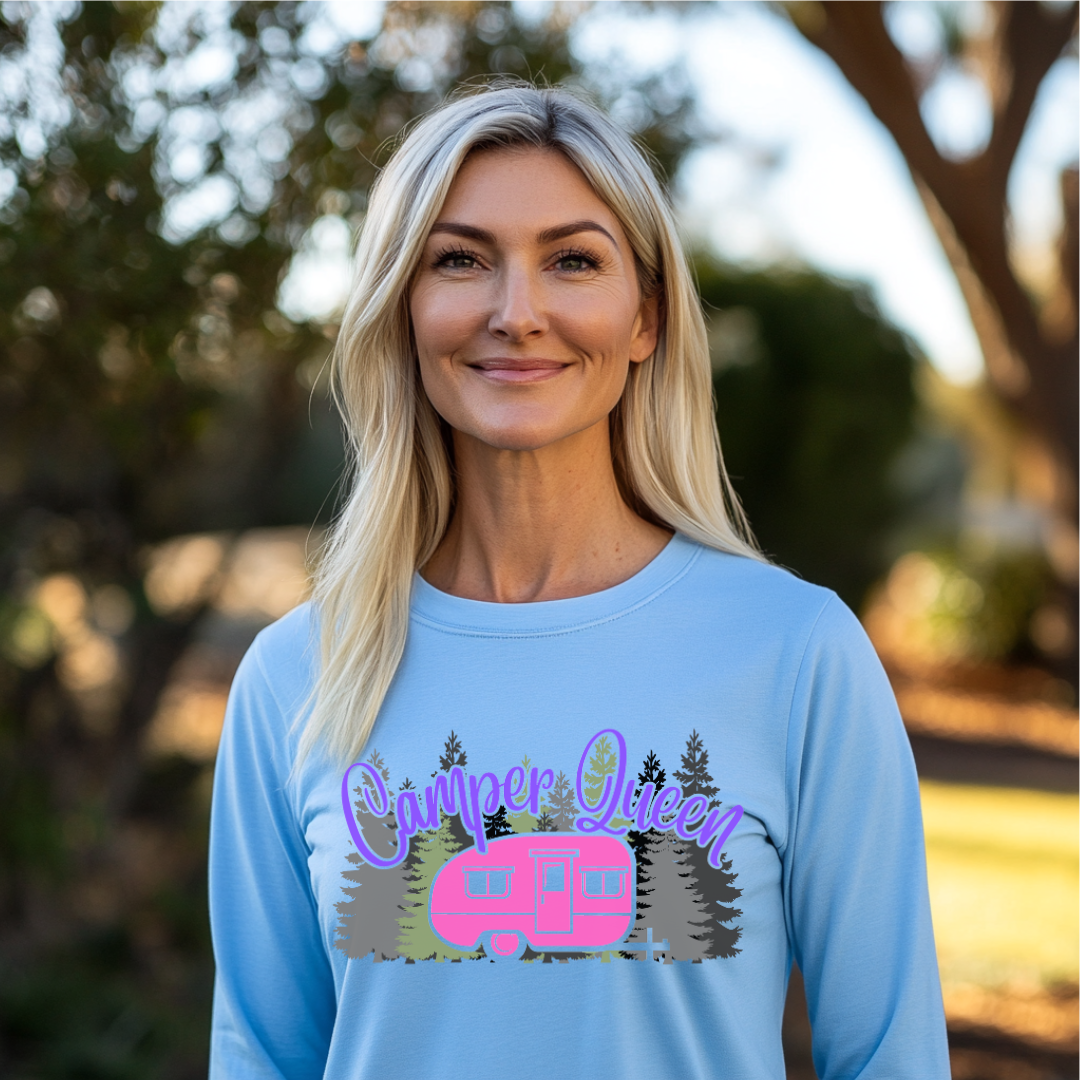Camper Queen Long Sleeve Tee