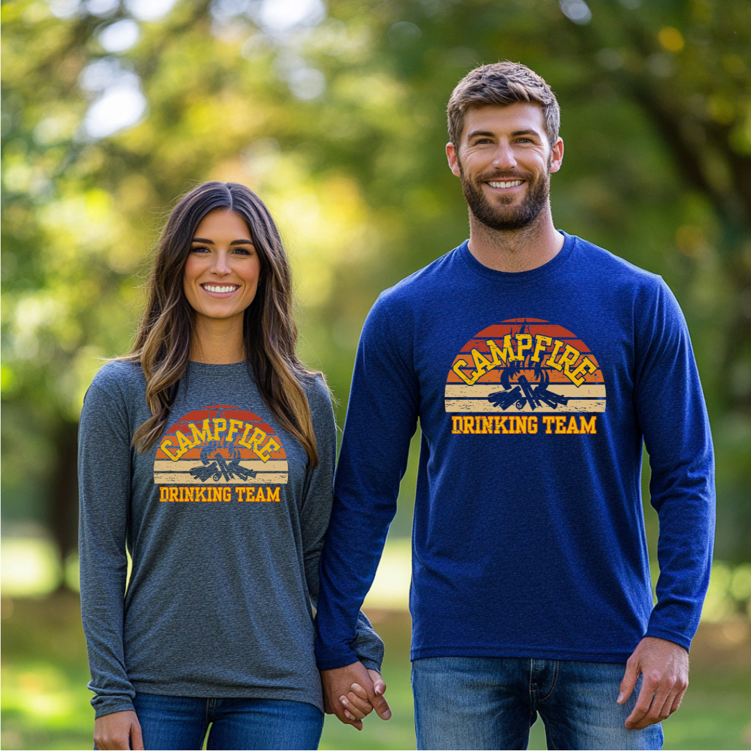 Campfire Drinking Team Long Sleeve Tee | Campfire Beers