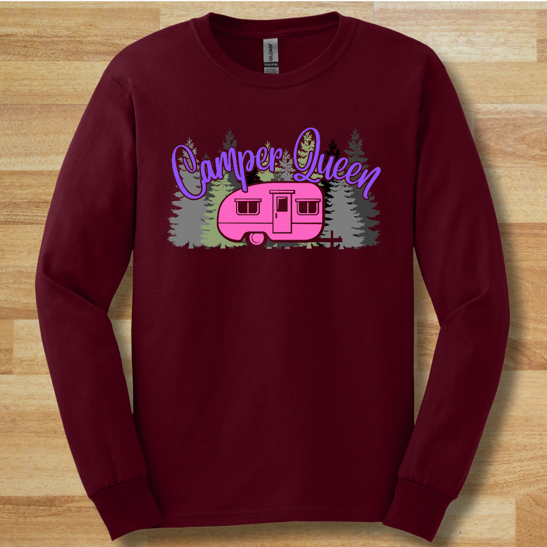 Camper Queen Long Sleeve Tee